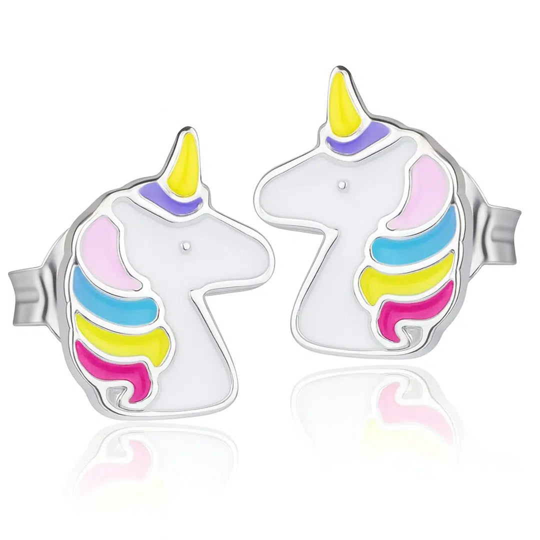 Boucles d'oreilles à Clou Licorne