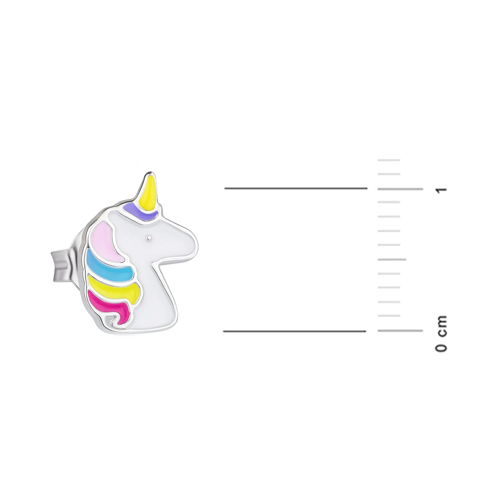 Boucles d'oreilles à Clou Licorne