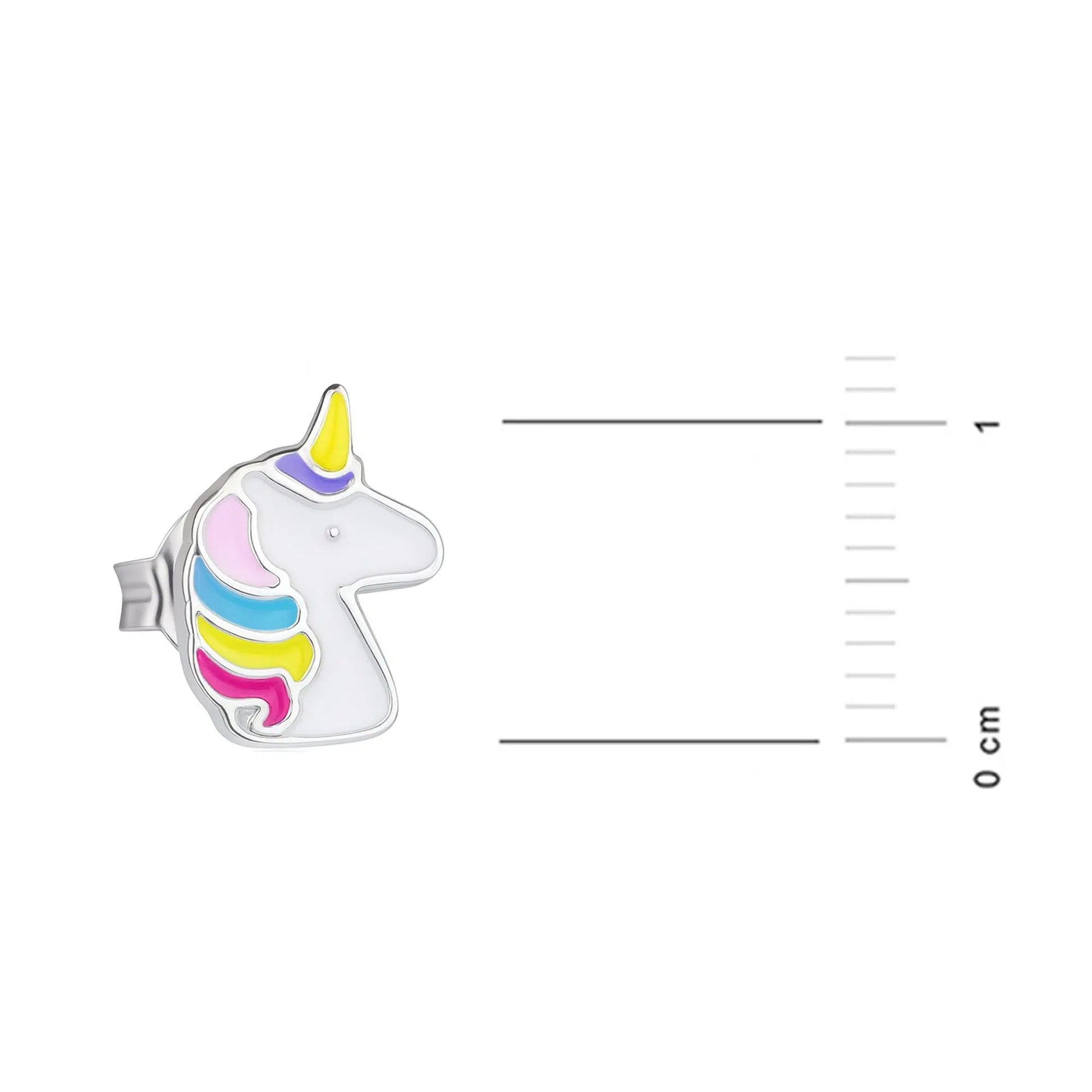 Boucles d'oreilles à Clou Licorne