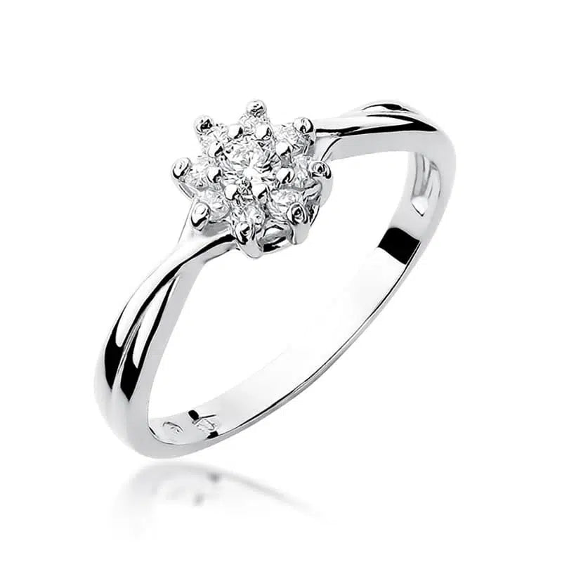 Anello Flora in Oro con Diamanti 0,22ct