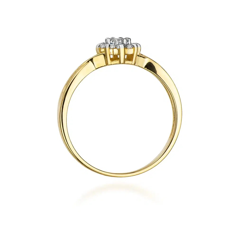 Anello Flora in Oro con Diamanti 0,22ct