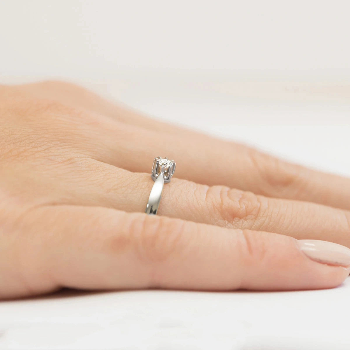 Anillo Aurea Solitario en Oro con Diamante de Laboratorio Lab Grown 0,20ct