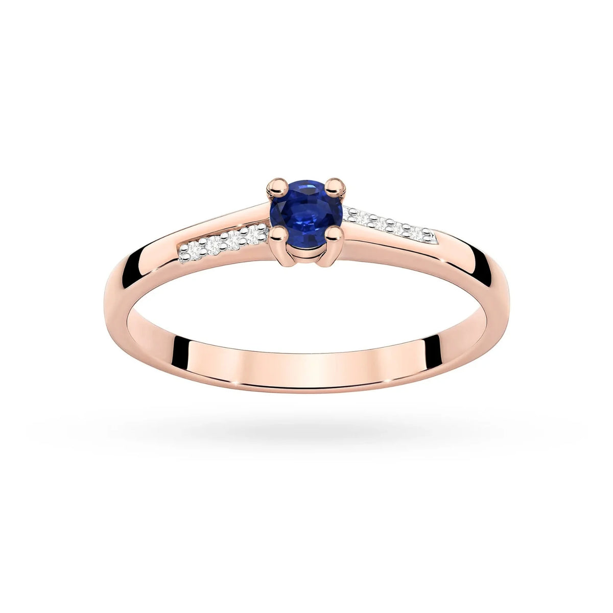 Kate Gold Ring with Sapphire and Diamonds