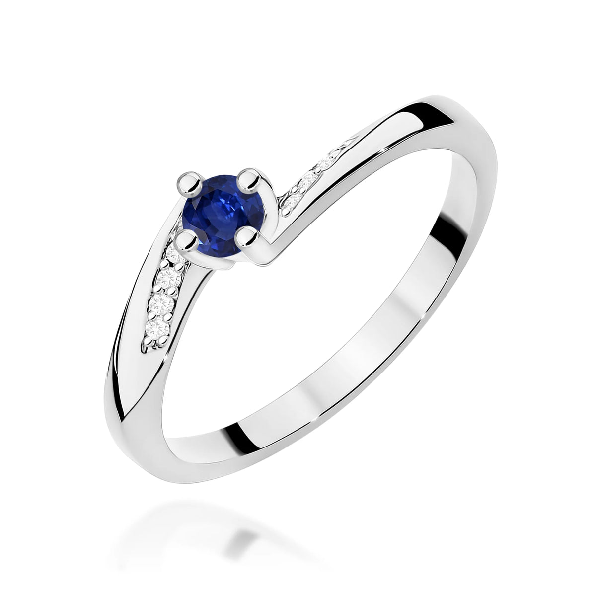 Anillo Jade de oro con zafiro