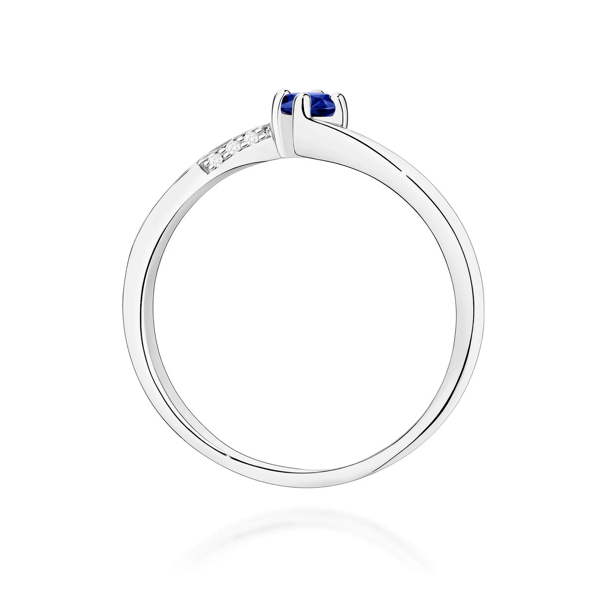 Anillo Jade de oro con zafiro