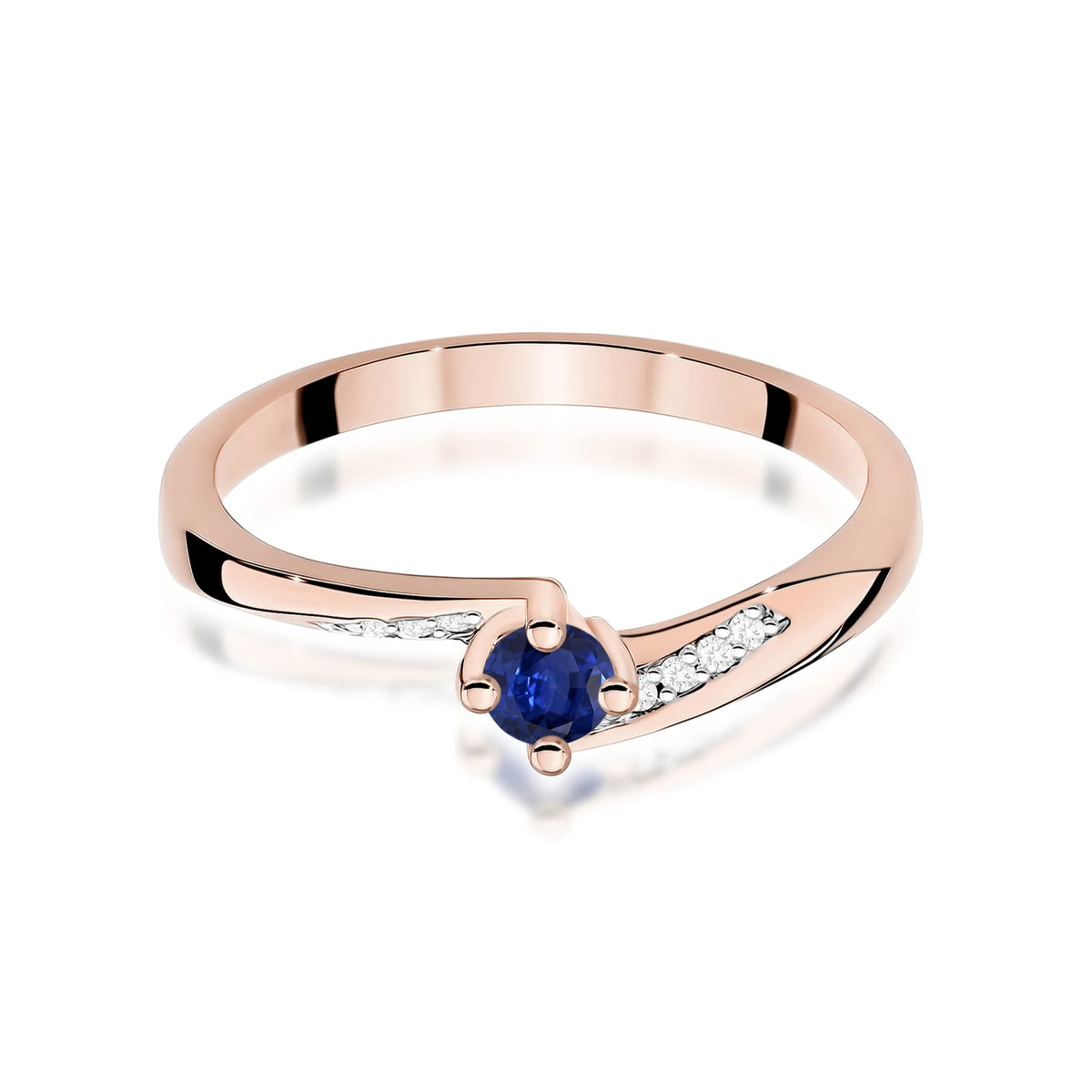 Anillo Jade de oro con zafiro