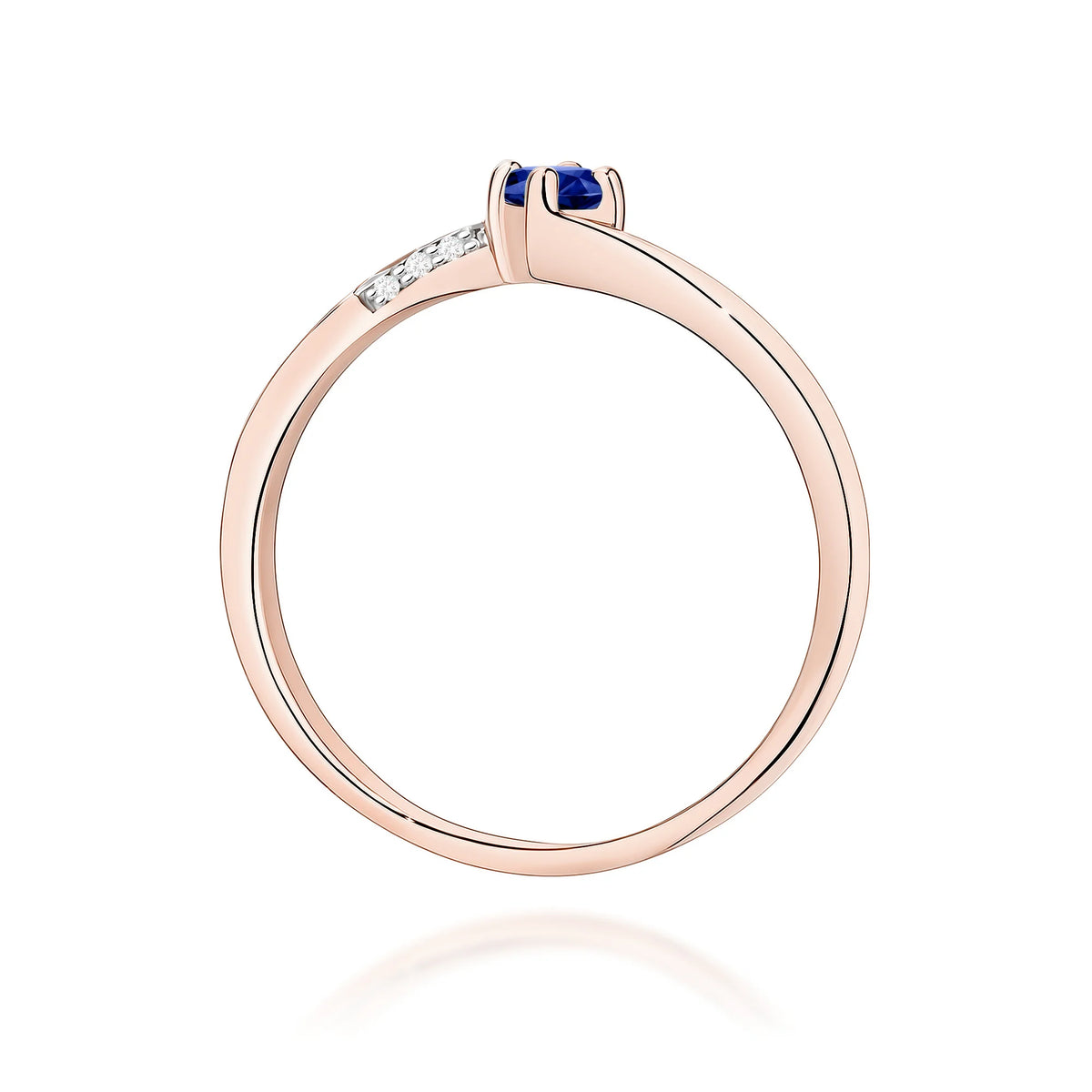Anillo Jade de oro con zafiro