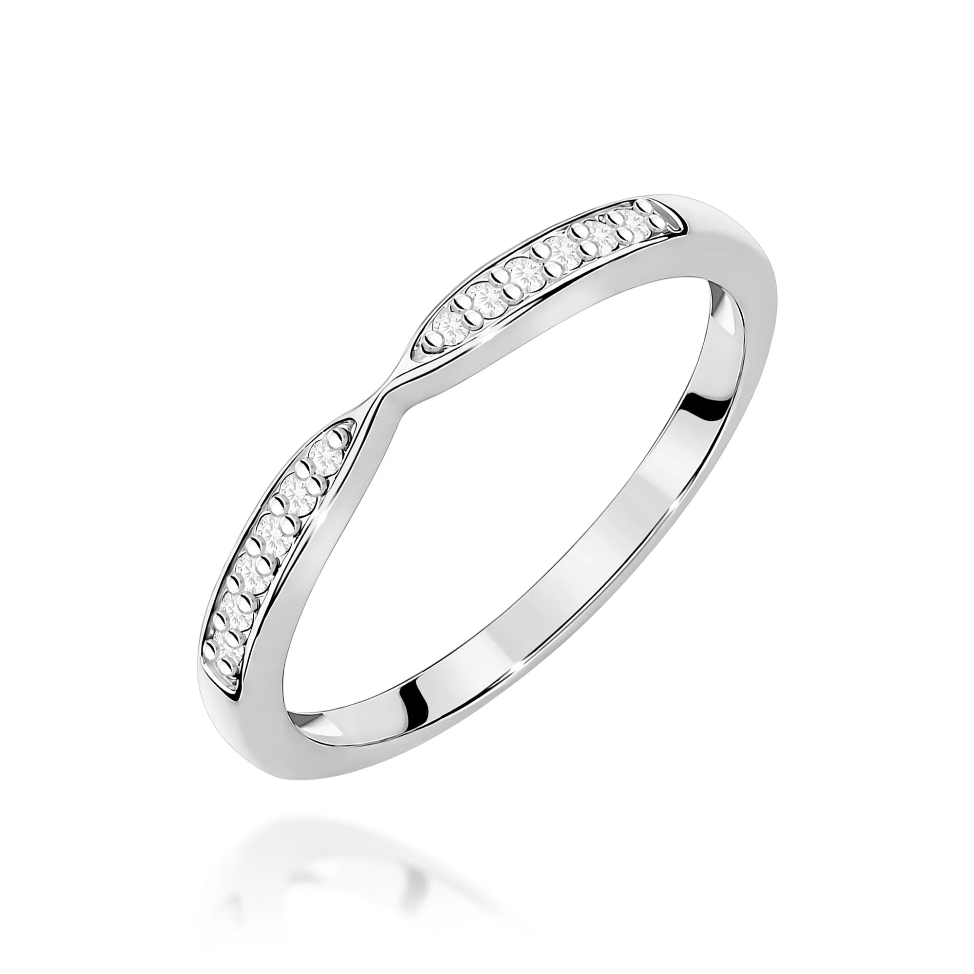 Riviera-Infinity-Ring aus Gold und Diamanten