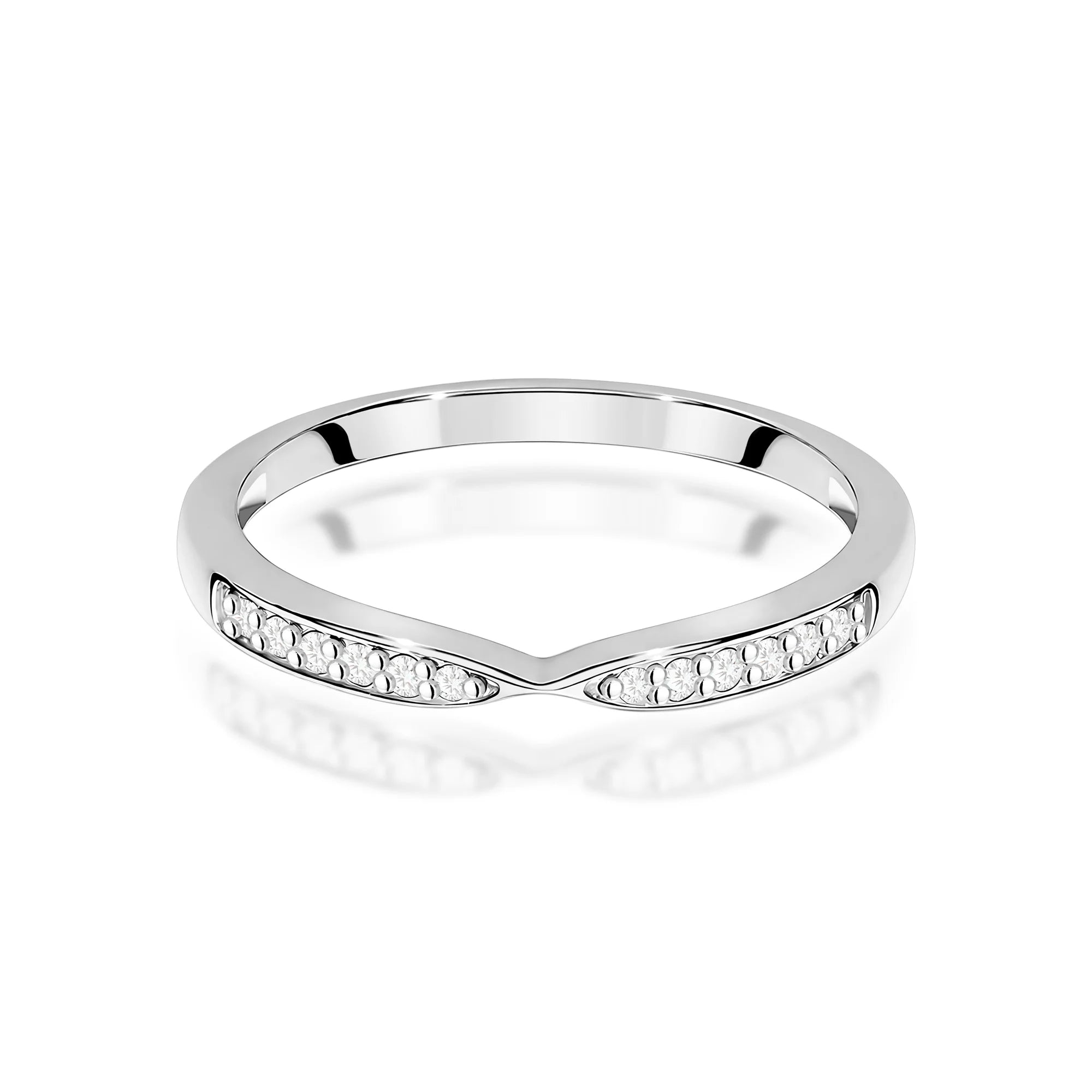 Riviera-Infinity-Ring aus Gold und Diamanten