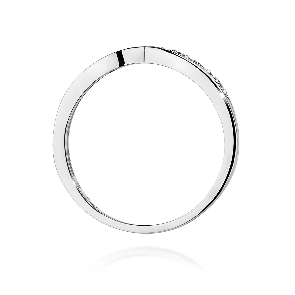 Anillo Riviera Infinity de oro y diamantes