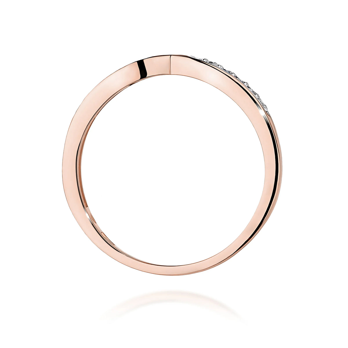 Anillo Riviera Infinity de oro y diamantes