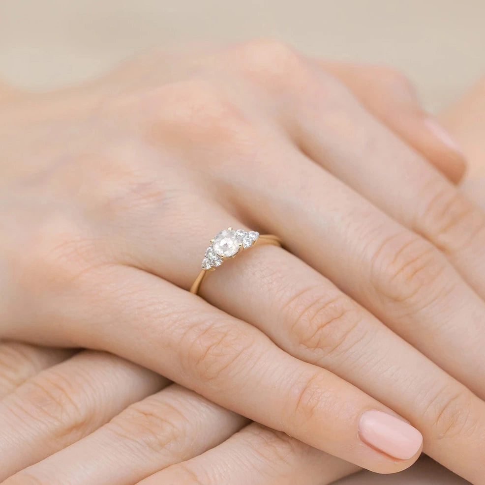 Anillo Tea en Oro con Diamante 0,50ct Cultivado en Laboratorio