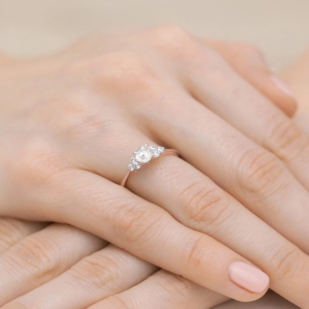 Anillo Tea en Oro con Diamante 0,50ct Cultivado en Laboratorio