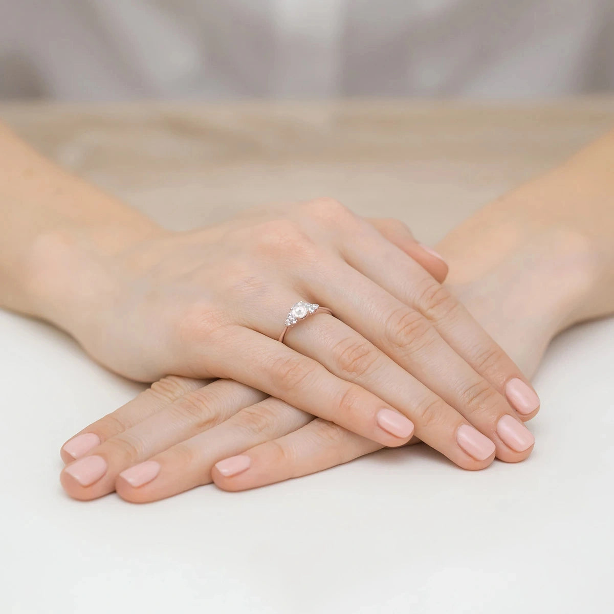 Anillo Tea en Oro con Diamante 0,50ct Cultivado en Laboratorio