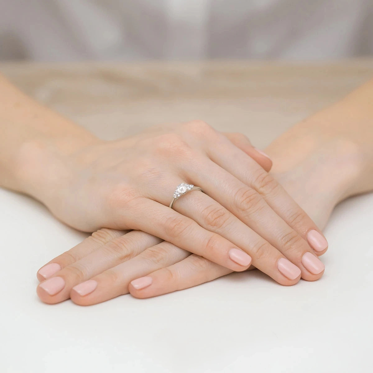 Anillo Tea en Oro con Diamante 0,50ct Cultivado en Laboratorio