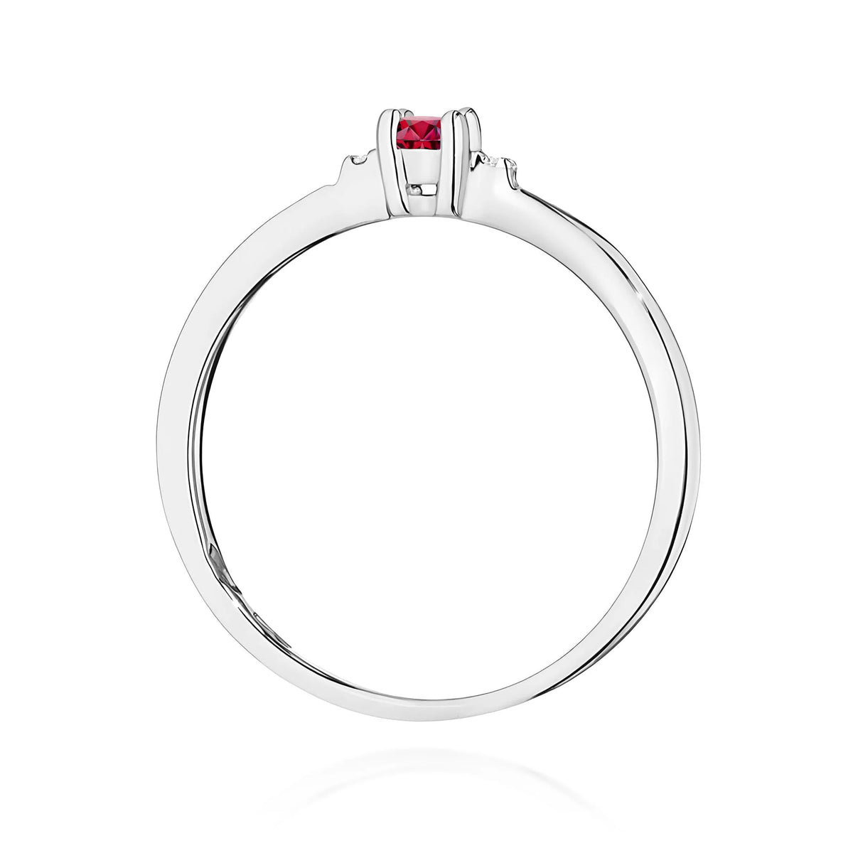 Bague Bordeaux en or avec rubis et diamants
