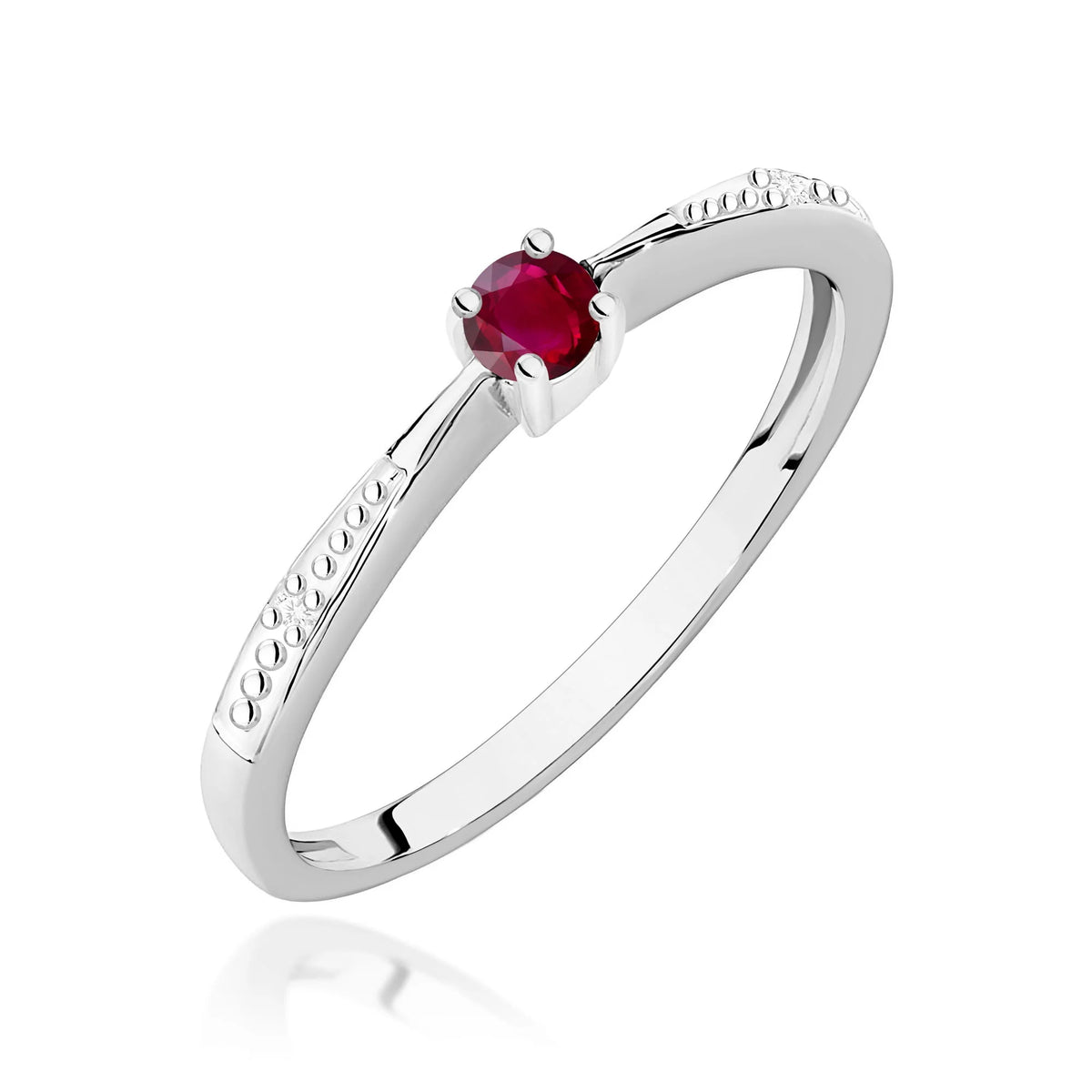 Bague Scarlett en or avec rubis et diamants