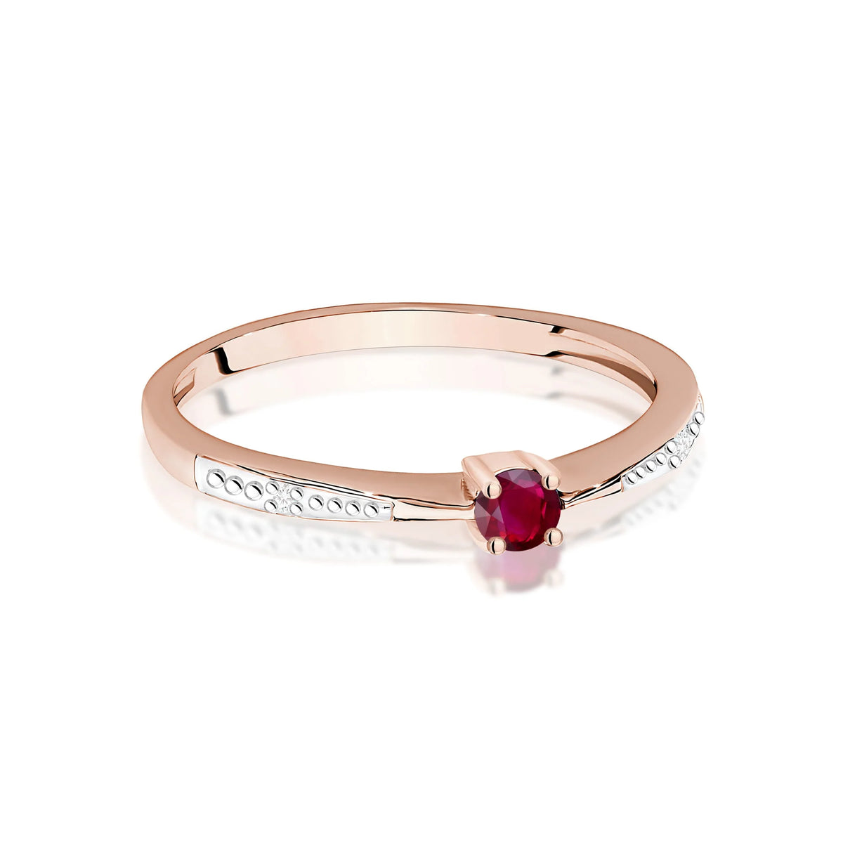 Bague Scarlett en or avec rubis et diamants