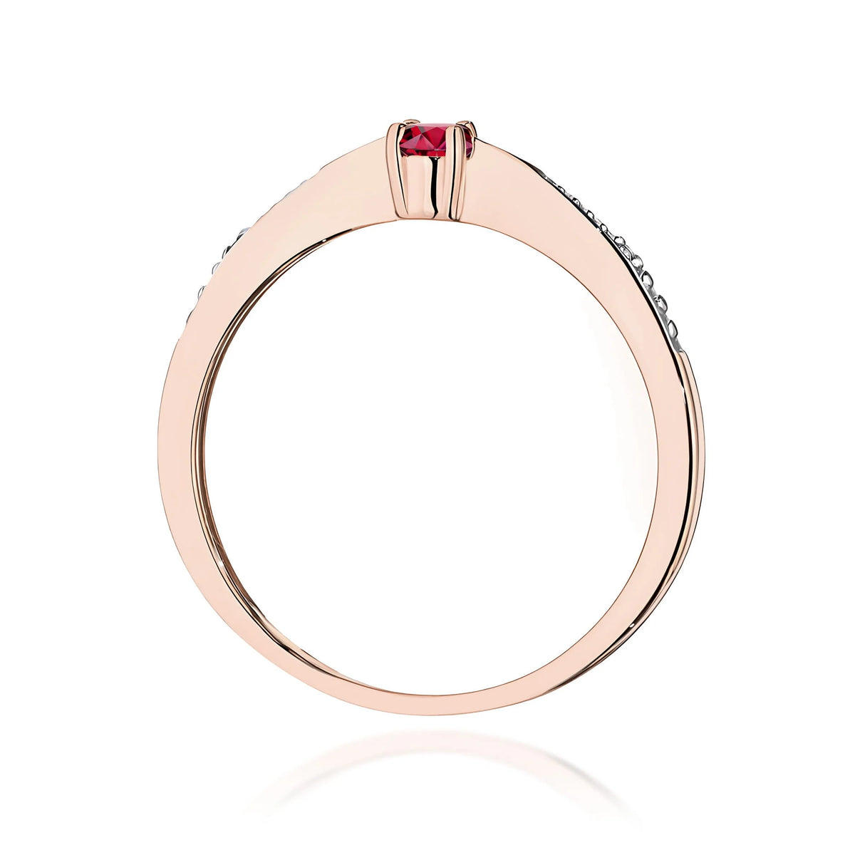 Bague Scarlett en or avec rubis et diamants