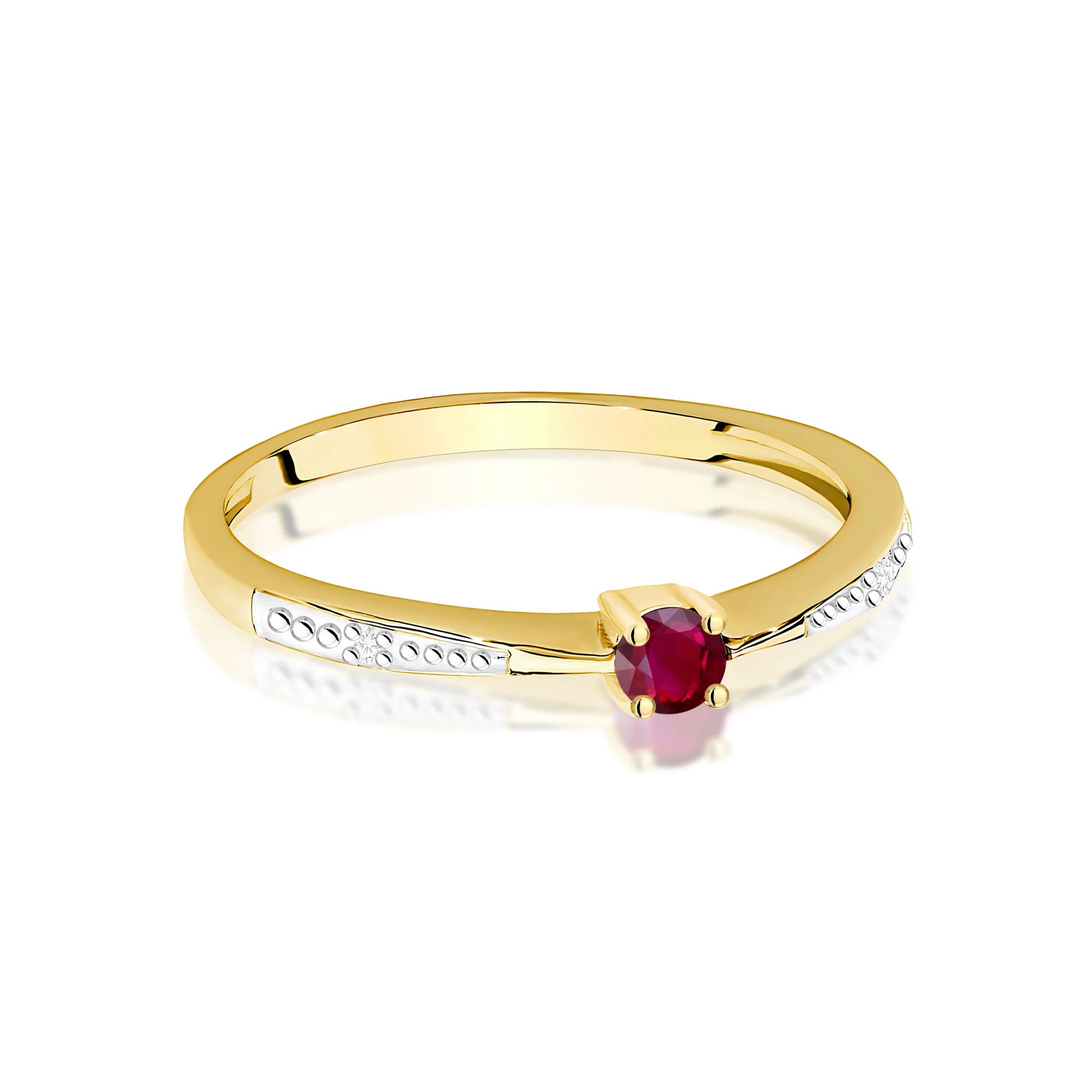 Anello Scarlett in Oro con Rubino e Diamanti