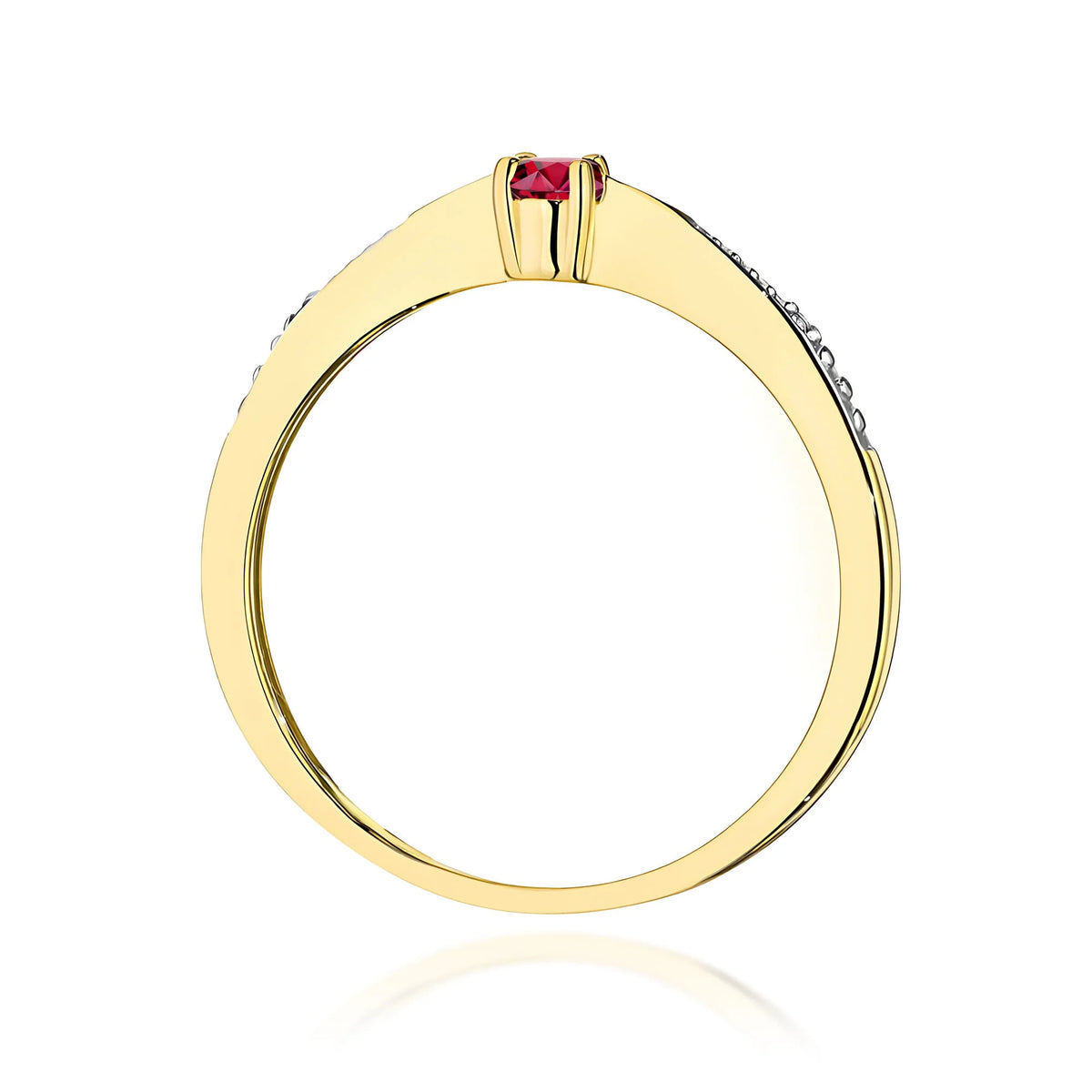 Bague Scarlett en or avec rubis et diamants