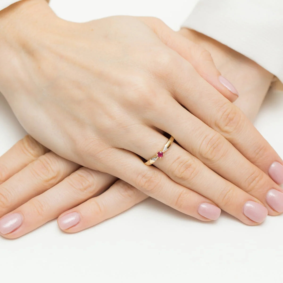 Bague Dafne en or avec rubis et diamants