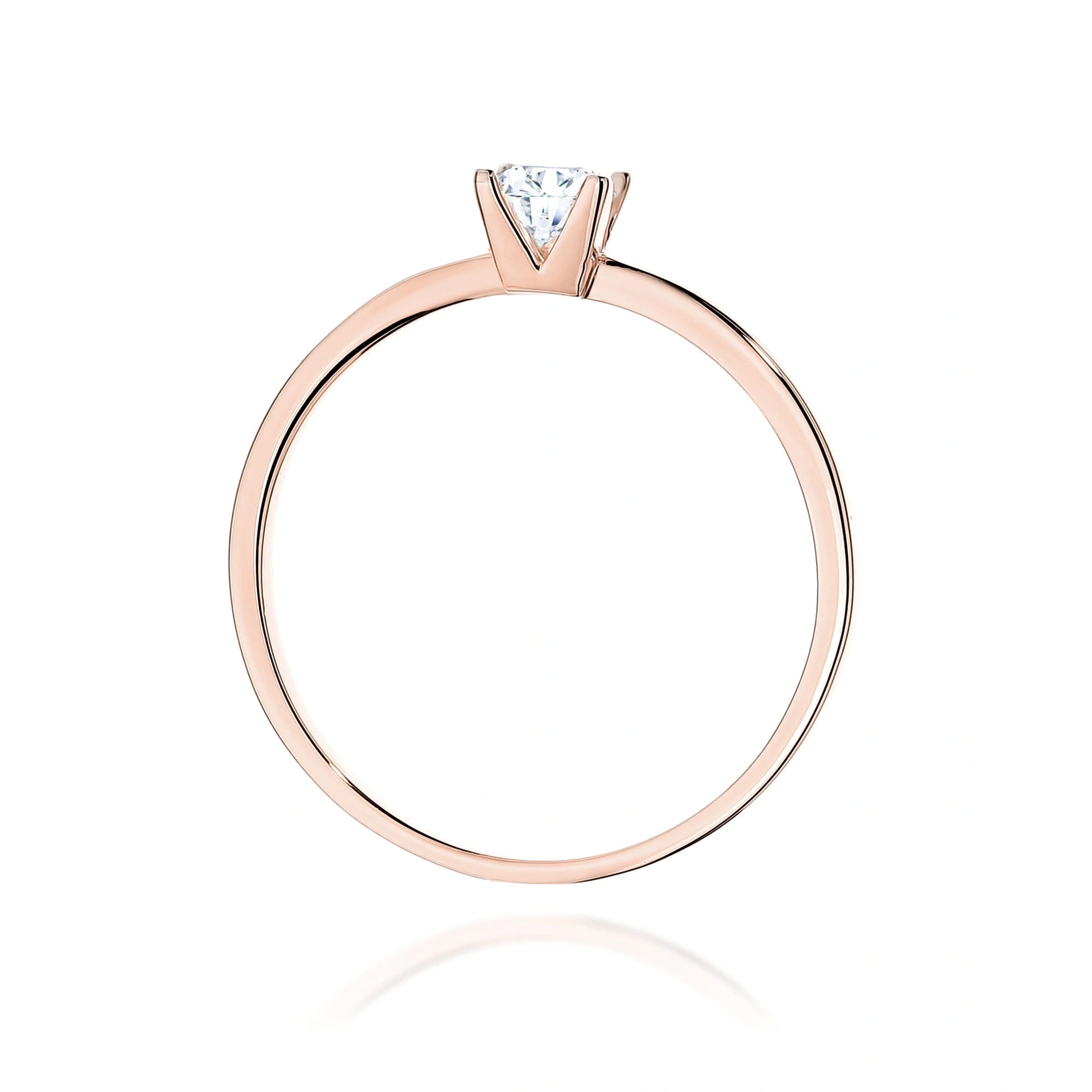 Square Solitaire Ring in Gold with 0.30ct Lab-Grown Diamond