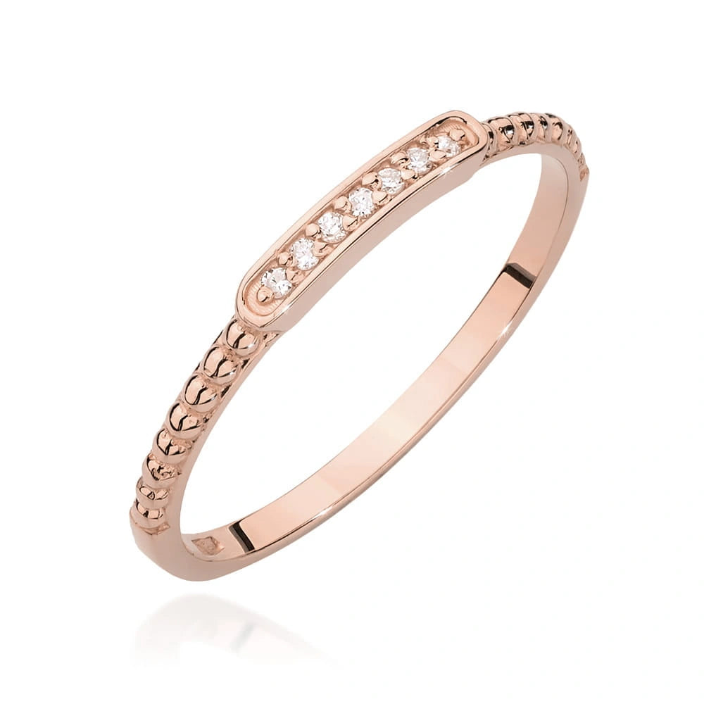 Bague Riviera Grace en or rose et diamants