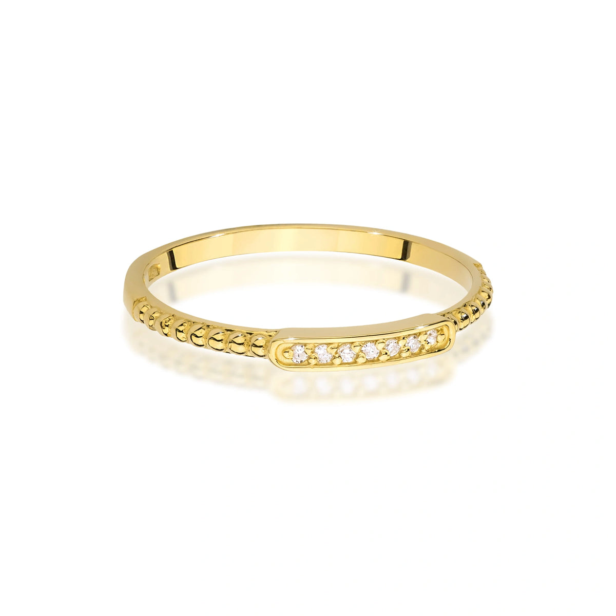 Bague Riviera Grace en or rose et diamants