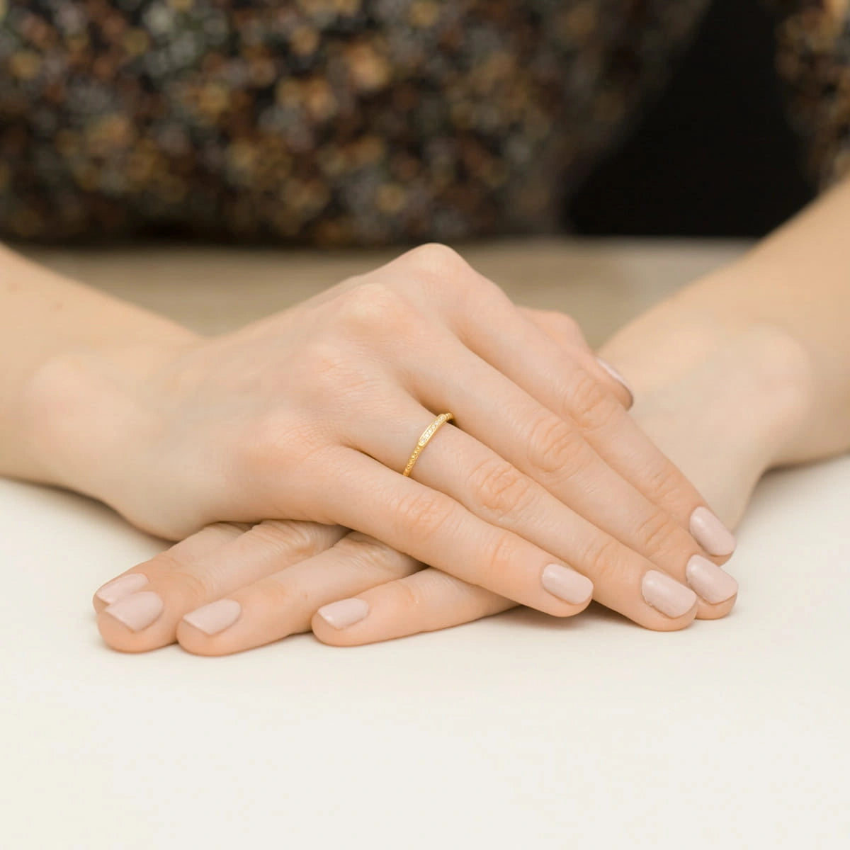 Bague Riviera Grace en or rose et diamants