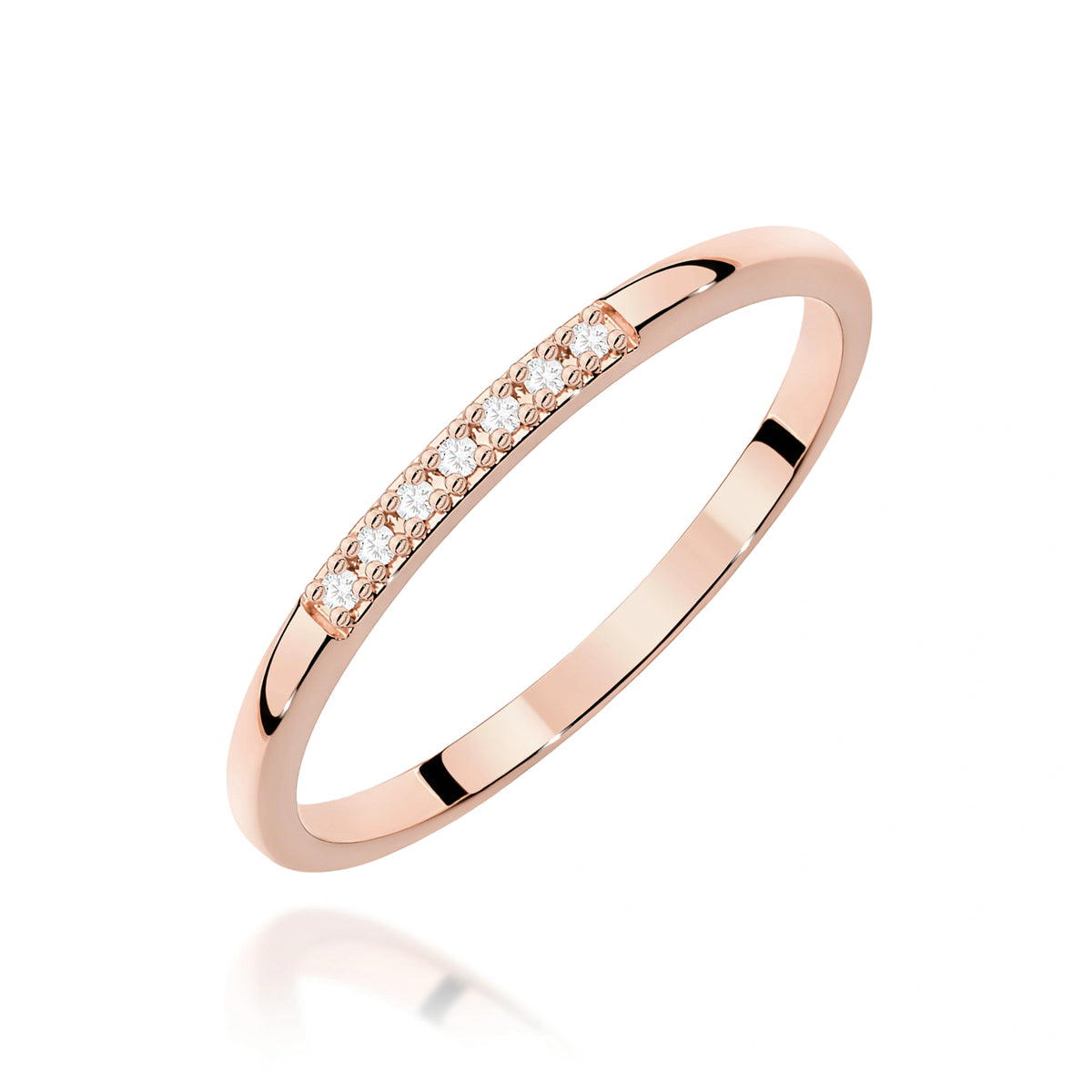 Bague Grace en or rose et diamants
