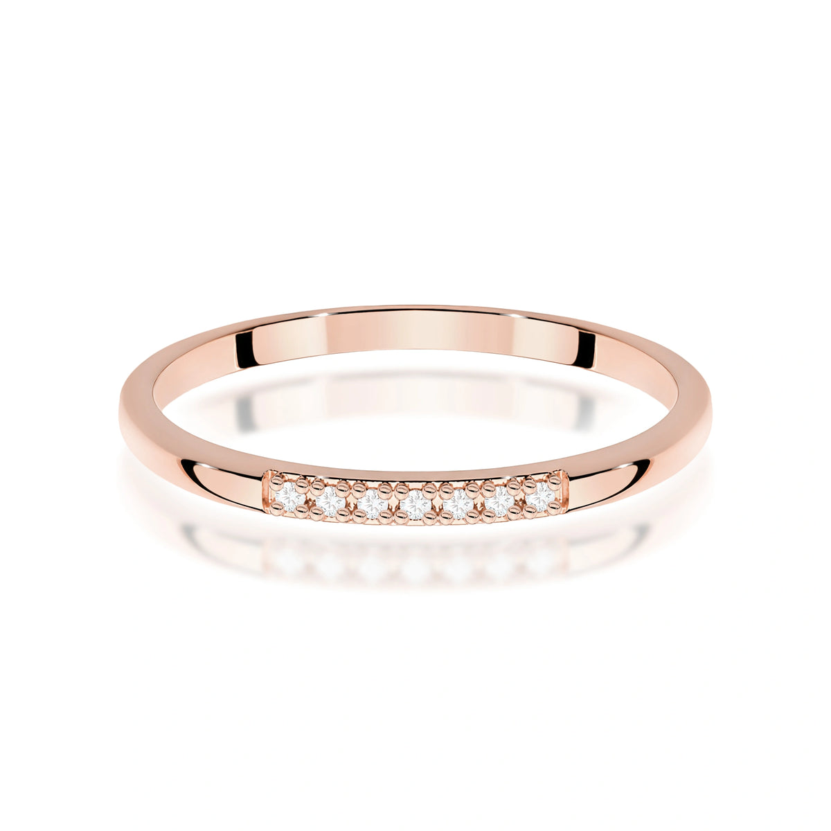 Bague Grace en or rose et diamants
