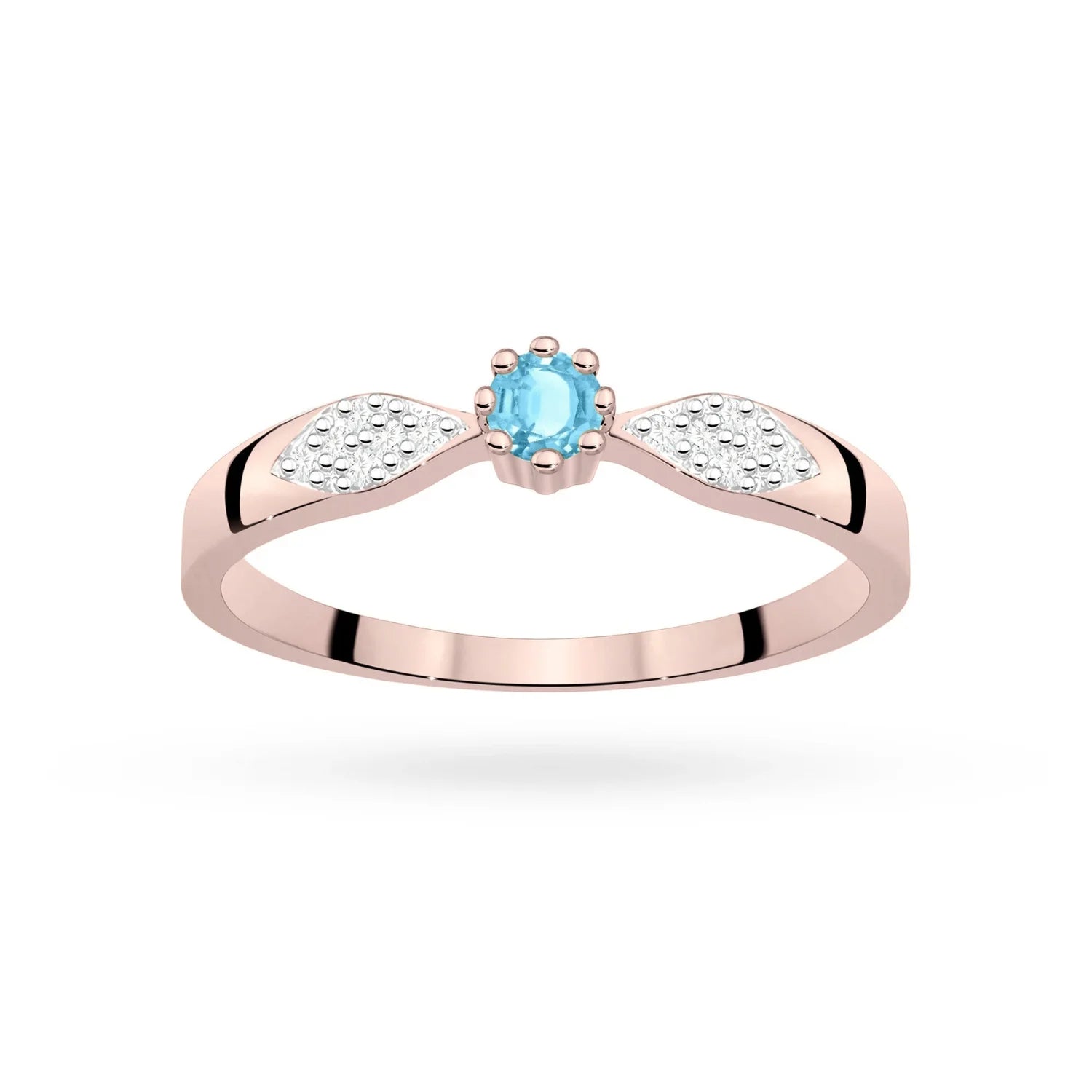 Anello Hope in Oro con Topazio e Diamanti