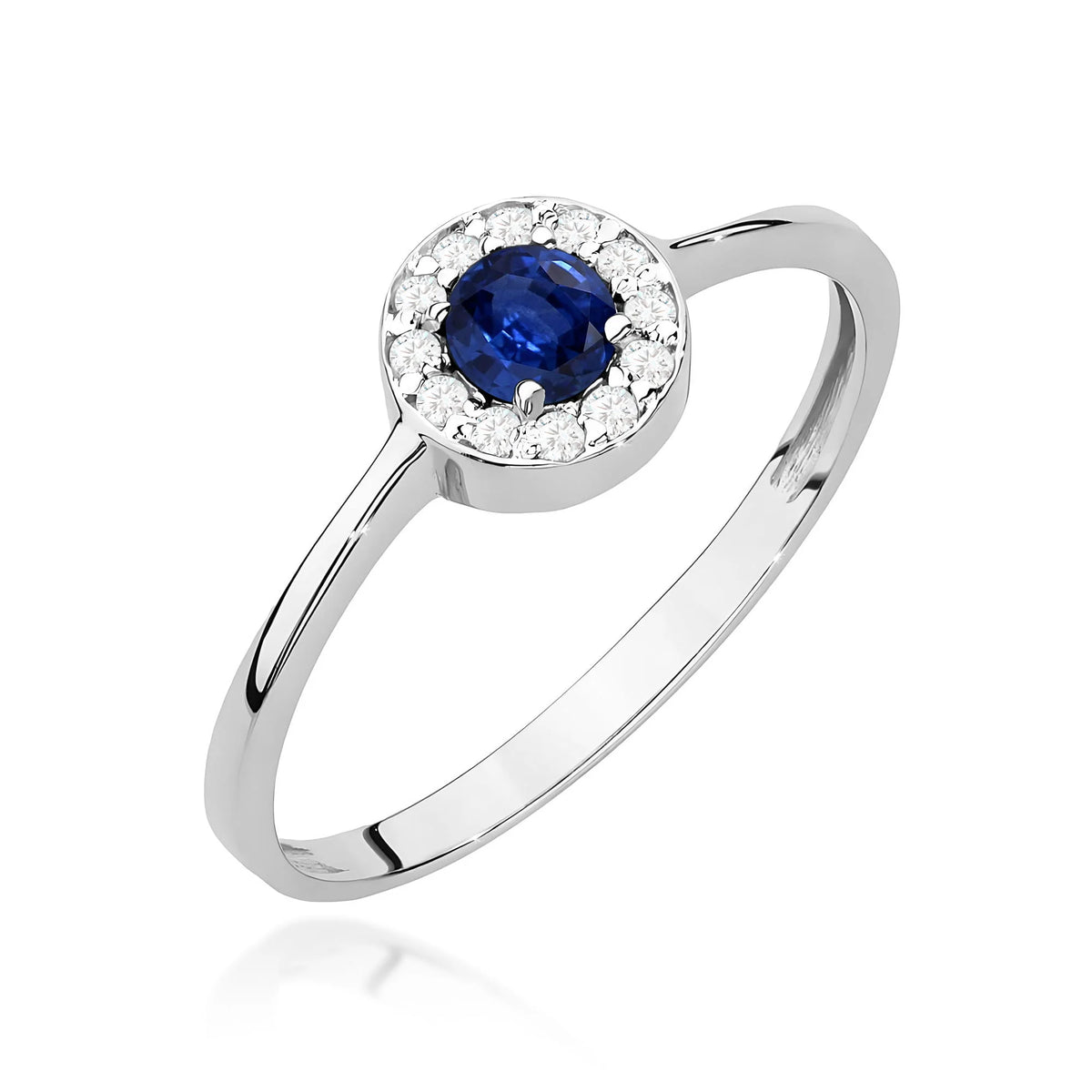 Anillo Sky de oro con zafiro