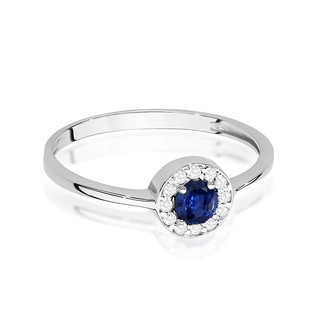Anillo Sky de oro con zafiro