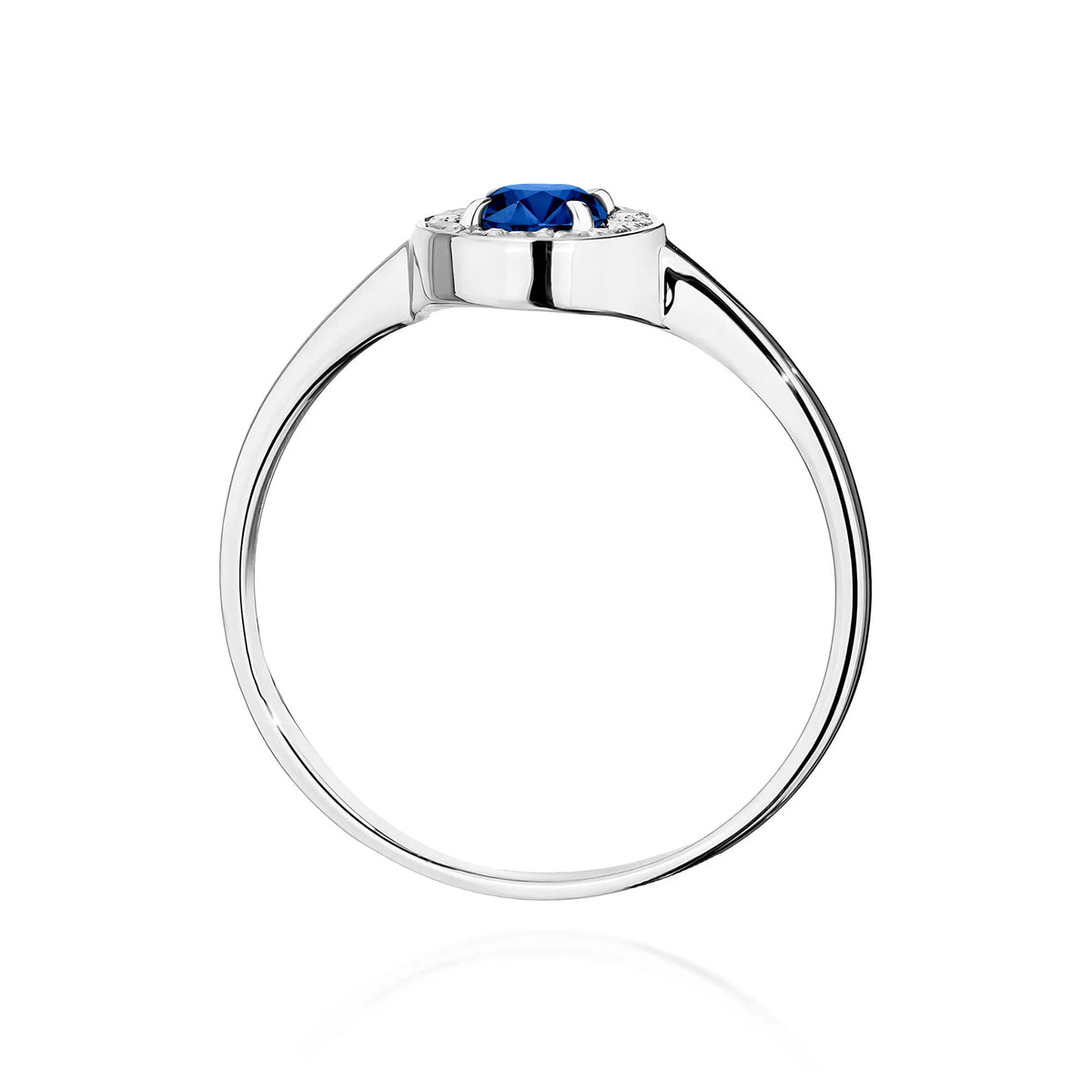 Anillo Sky de oro con zafiro