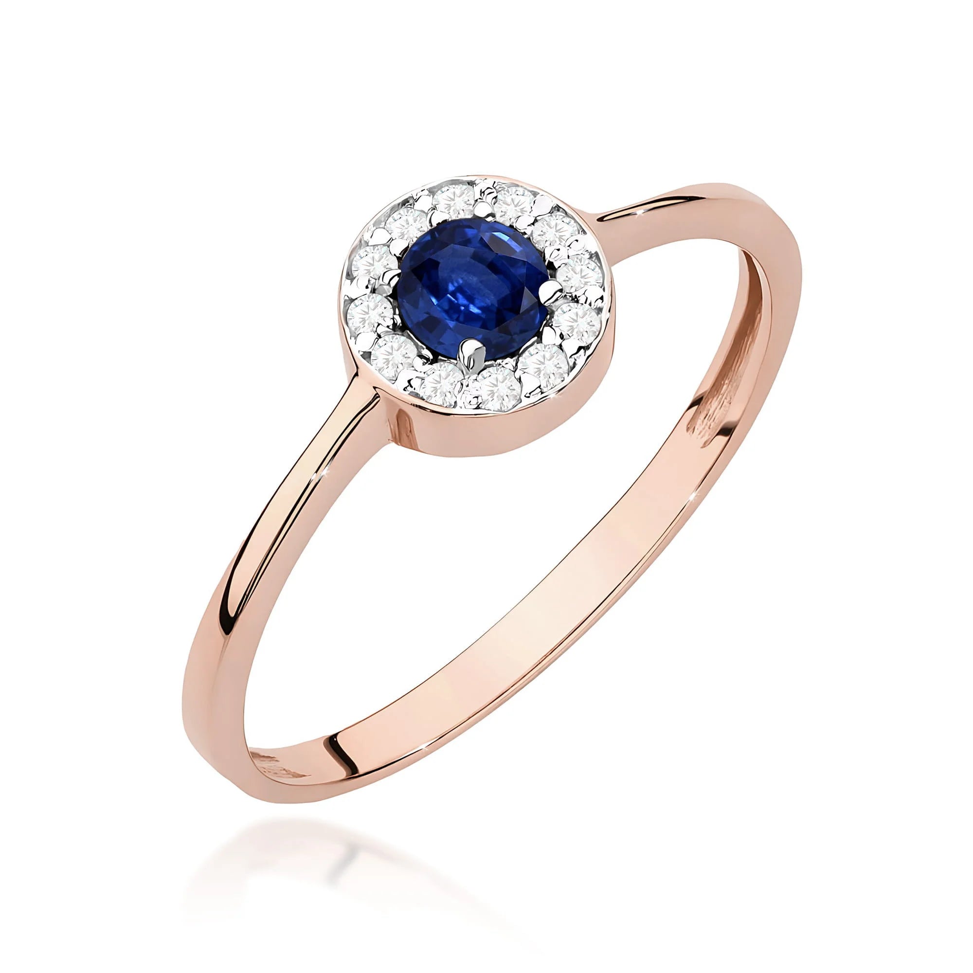 Anillo Sky de oro con zafiro