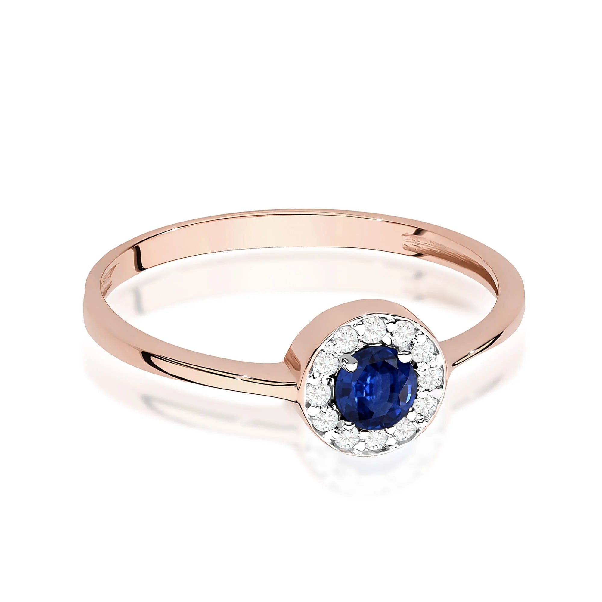 Anillo Sky de oro con zafiro