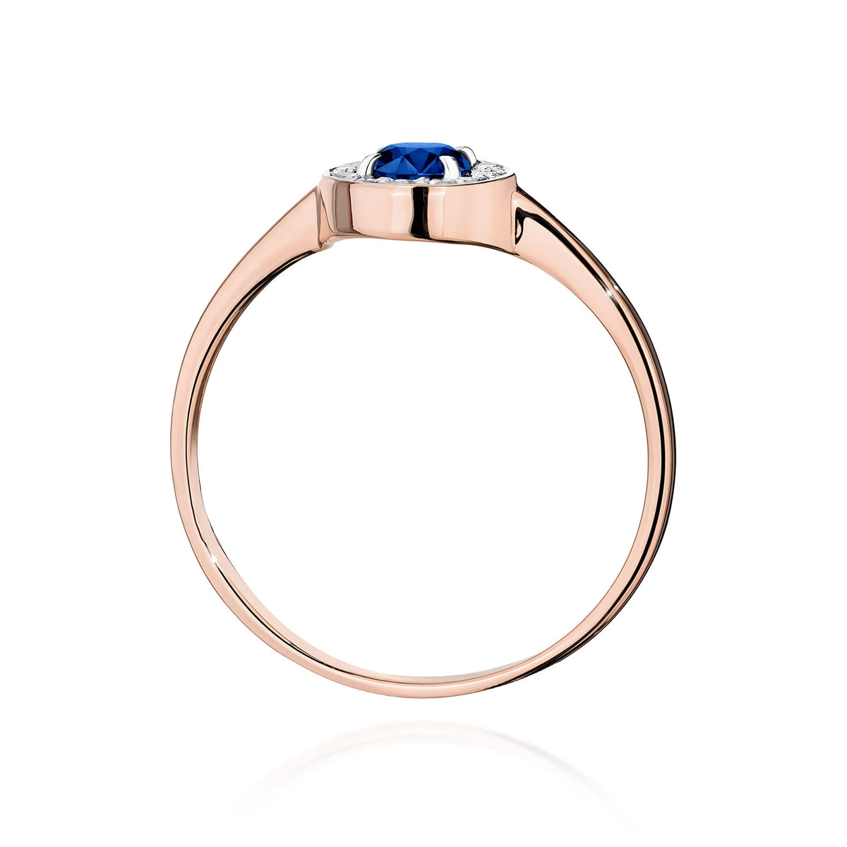 Anillo Sky de oro con zafiro