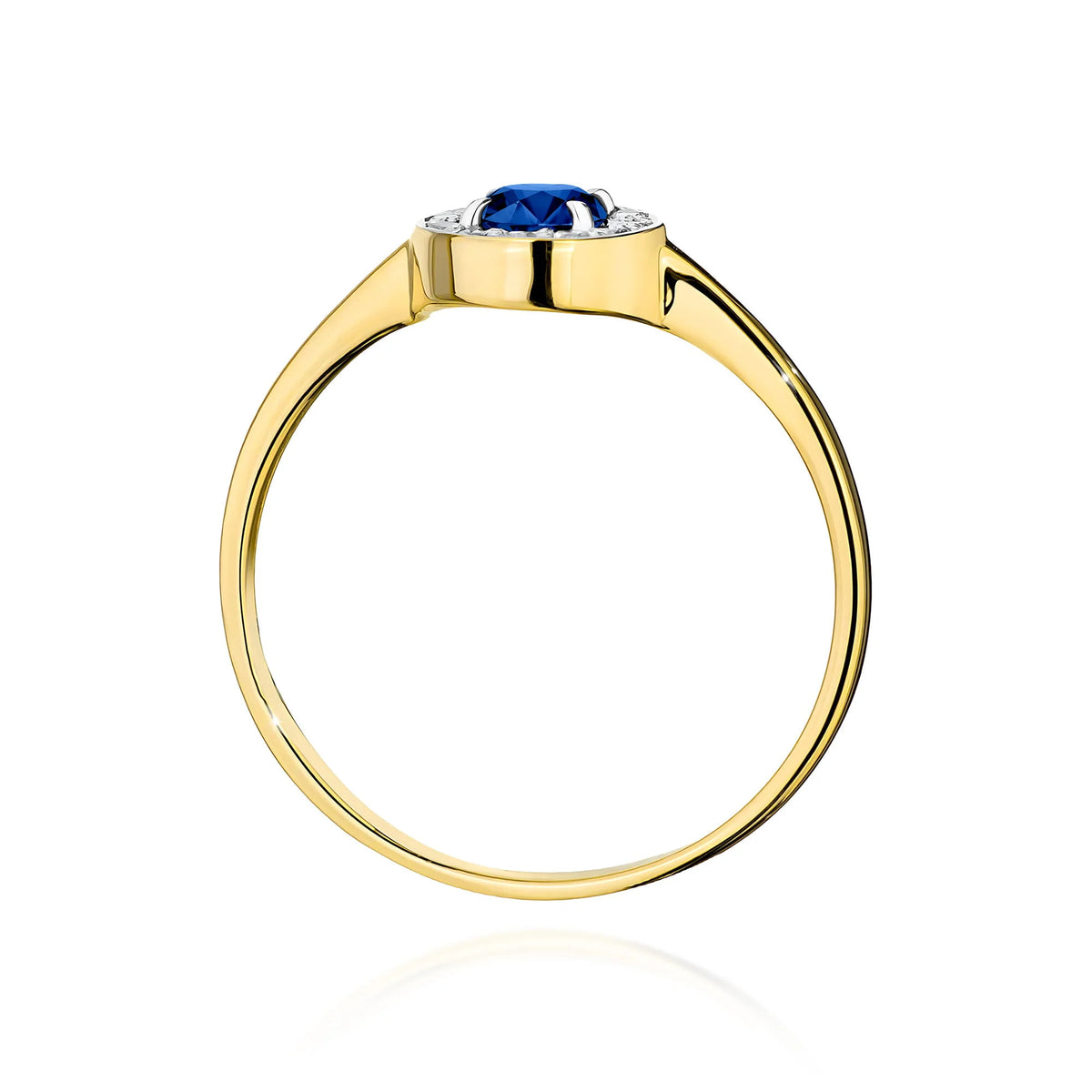 Anillo Sky de oro con zafiro