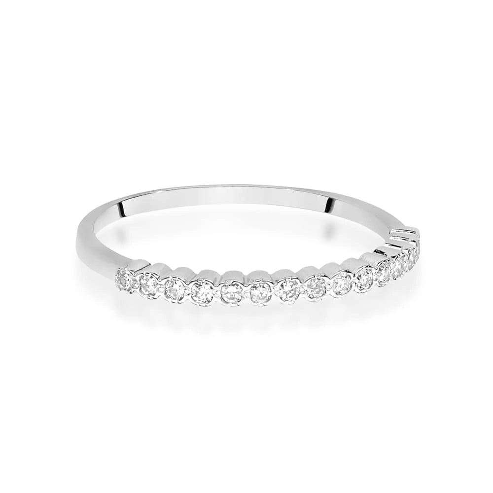 Anillo alianza Grace en oro rosa y diamantes
