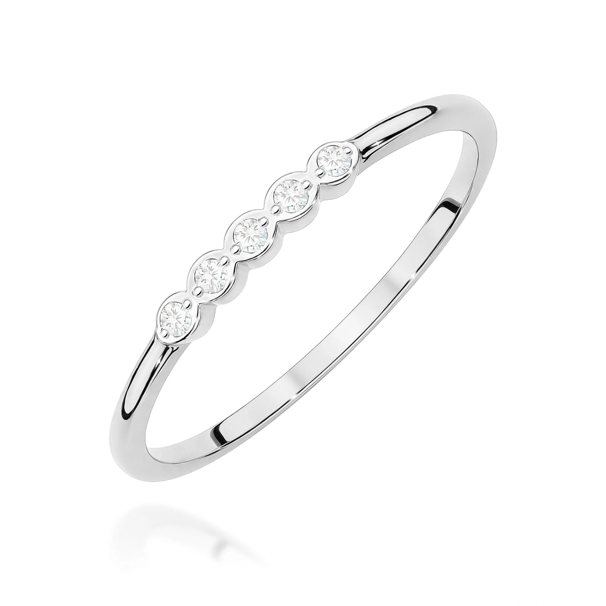 Anillo Grace en oro rosa y diamantes