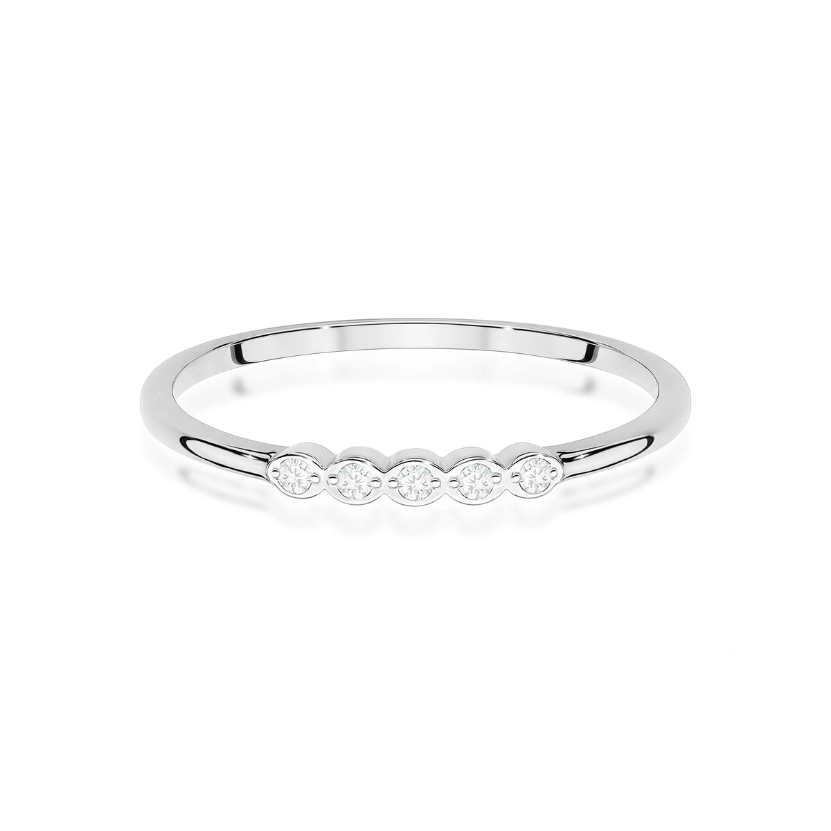 Anillo Grace en oro rosa y diamantes