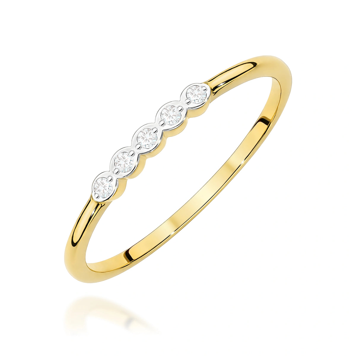 Anillo Grace en oro rosa y diamantes