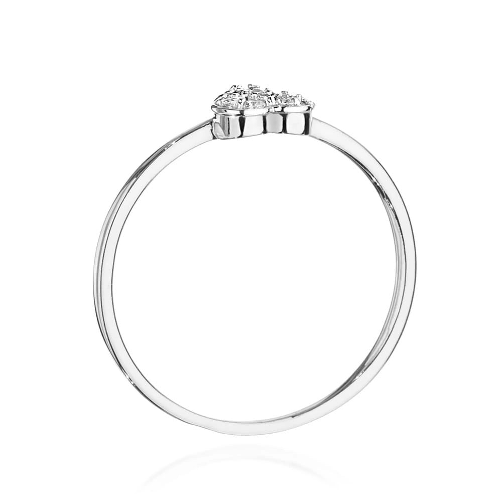 Gold and Diamond Heart Ring