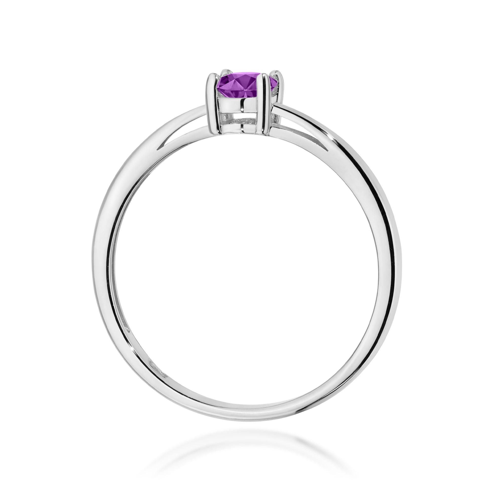 Anello Iris in Oro con Ametista Ovale