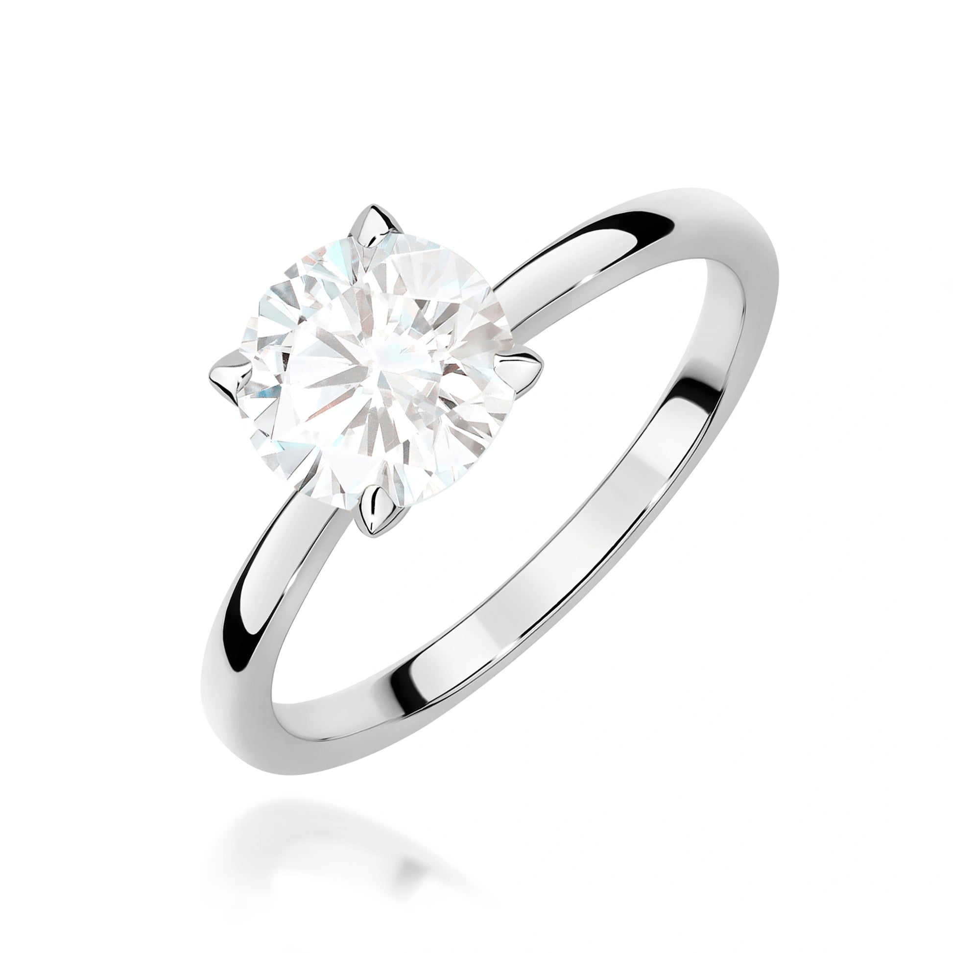 Isabel Solitaire Ring in Gold with Lab Grown Diamond 1 ct