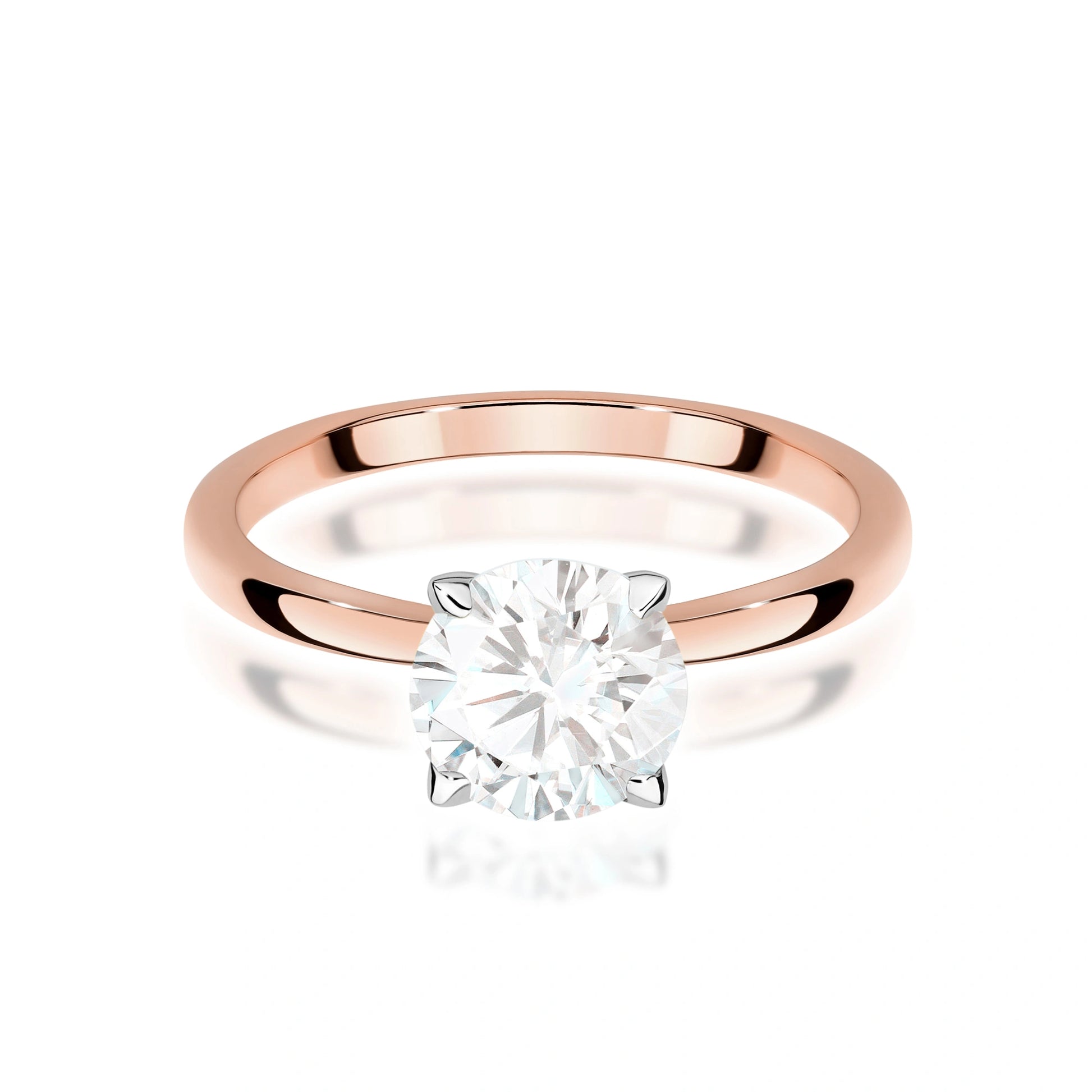 Isabel Solitaire Ring in Gold with Lab Grown Diamond 1 ct