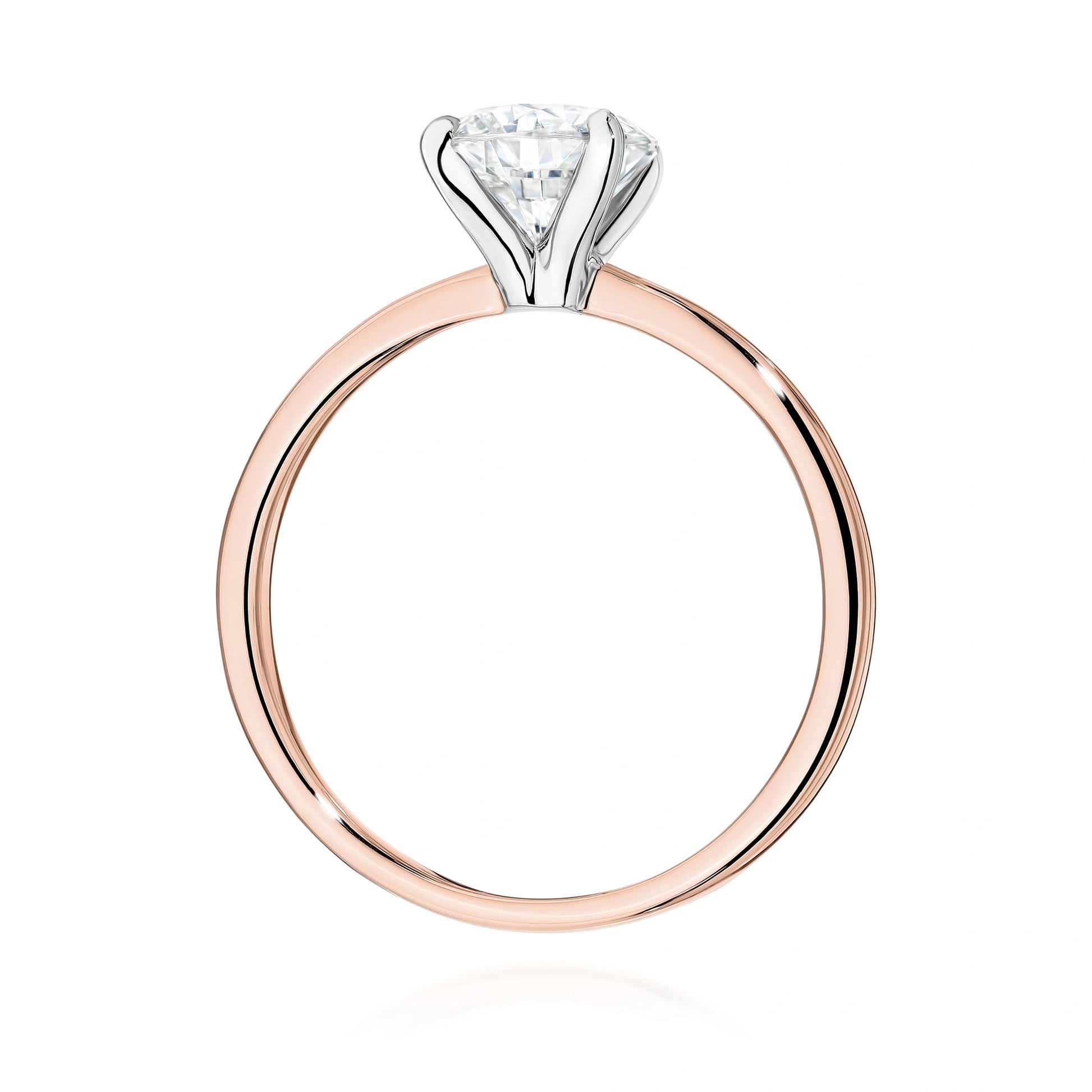 Isabel Solitaire Ring in Gold with Lab Grown Diamond 1 ct