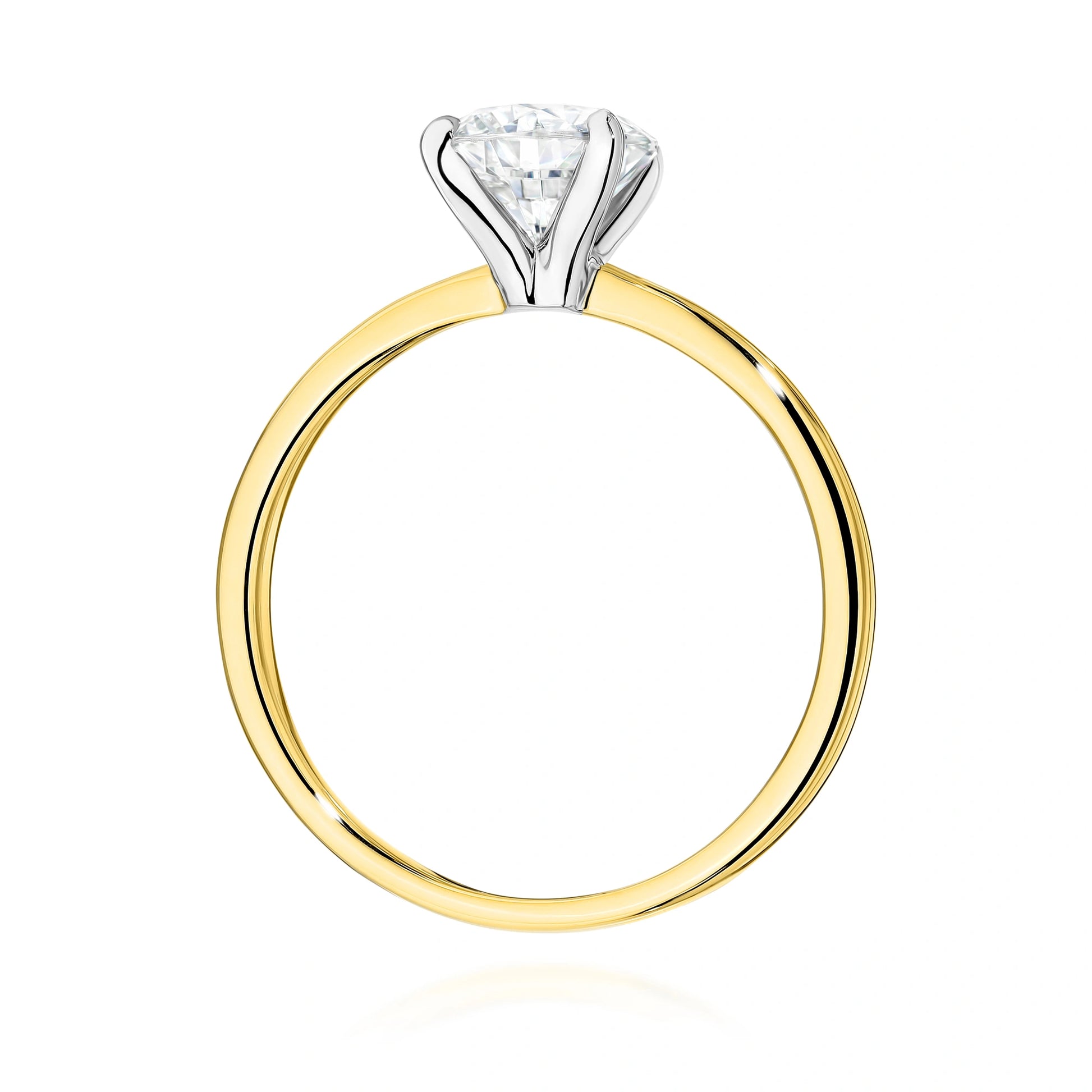 Isabel Solitaire Ring in Gold with Lab Grown Diamond 1 ct